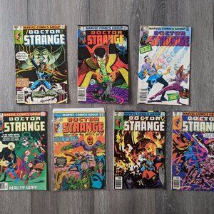 🔴Vintage DOCTOR STRANGE Lot of 7 Marvel Comics 1970s-1980s
